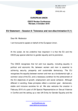 Statement by the European Union