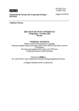 Statement by Moldova, Ms. Lilia Pascal, Chief, Department of Gender and Equal Opportunities Policies