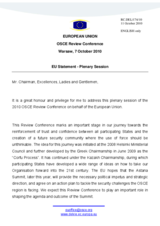 Statement by the European Union