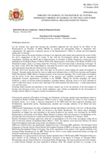 Statement by Georgia