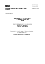 Statement by the Center for Support of Migrant in Kazakhstan, Ms. Nazira MADIYEVA