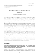 Information Note by Georgia, Human Rights in the Occupied Territories of Georgia