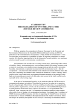 Statement by Switzerland