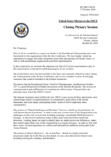 Closing Statement by the United States Mission to the OSCE