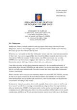 Statement by the Delegation of Norway in response to the statement by the Delegation of the Russian Federation in response to the report by the Director of the Office for Democratic Institutions and Human Rights, Ambassador Janez Lenarcic