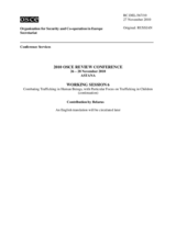 Contribution by Belarus