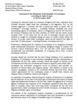 Right of Reply by Azerbaijan