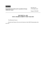 Ministerial Council Decision No. 4/10