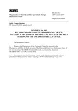 Permanent Council Decision No. 963