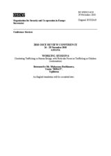 Statement by Ms. Mukarama Burkhanova, Center "IMRAN"