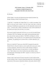 Statement by H.E. Mr.Eoin O'Leary, Ambassador to the OSCE, Ireland