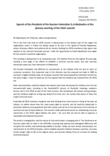 Statement by H.E. Mr. Dmitry Medvedev, President, Russian Federation