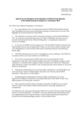 Statement by H.E. Mr. Tarja Halonen, President, Finland