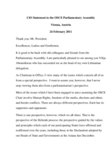 Statement by OSCE Chairperson-in-Office, Lithuanian Foreign Minister Audronius Ažubalis