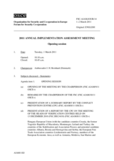 Journal of the 2011 Annual Implementation Assessment Meeting