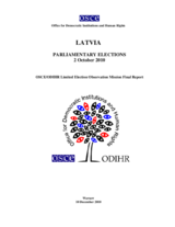 Latvia, Parliamentary Elections, 2 October 2010: Final Report Latvia, Parliamentary Elections, 2 October 2010: Final Report