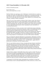 Contribution by Dr. Dmitri Trenin, Director of Carnegie Moscow Center