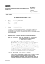 Journal der 852. Plenarsitzung des Rates