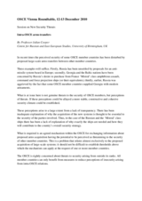 Contribution by Professor Julian Cooper, Centre for Russian and East European Studies, University of Birmingham