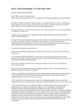 Contribution by Dr. Maria Grazia Giammarinaro OSCE Special Representative and Co-ordinator for Combating Trafficking in Human Beings