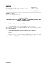 Forum for Security Co-operation Decision No. 2/11