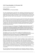 Contribution by Dunja Mijatović, OSCE Representative on Freedom of the Media