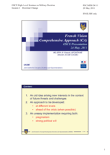 Session 1, Presentation by Major-General Lafontaine, France