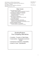 Session 4, Presentation by Mr. Hoffman, Senior Director, Naval Capabilities and Readiness Department of the Navy, USA