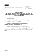 Ministerial Council Decision No. 1/11