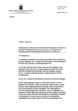 Statement by the Delegation of Sweden in response to the statement by the Delegation of the Russian Federation on the rule of law in Sweden and the United States of America