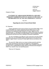 Statement by the Delegation of Canada on the arrest of Ratko Mladić