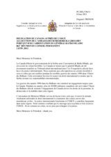 Delegation du Canada auprès de l’OSCE - allocution de l’ambassadeur Fredericka Gregory portant sur l’arrestation du Général Ratko Mladic