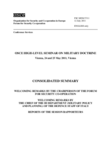 Welcoming Remarks and Reports of the Session Rapporteurs