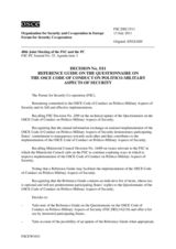 Forum for Security Co-operation Decision No. 5/11