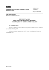 Permanent Council Decision No. 1000