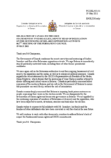 Statement by the Delegation of Canada on the sentencing of Mr. A. Sannikov and media freedom in Belarus 