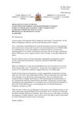 Statement by the Delegation of Canada in response to the statement by the Delegation of Belarus on the human rights violations in Canada 