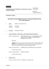 Diario de la Sesión extraordinaria del Consejo Permanente (871ª Sesión plenaria) 