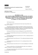 Permanent Council Decision No. 1003