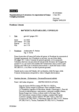 Giornale della 864a Seduta plenaria del Consiglio permanente