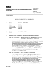 Journal der 863. Plenarsitzung des Ständigen Rates 