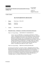 Journal der 861. Plenarsitzung des Ständigen Rates 