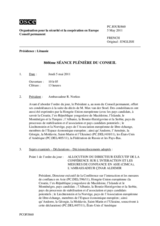 Journal de la 860ème séance plénière du Conseil
