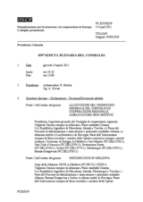 Giornale della 859a Seduta plenaria del Consiglio permanente