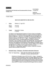 Journal der Sondersitzung des Ständigen Rates (858. Plenarsitzung)