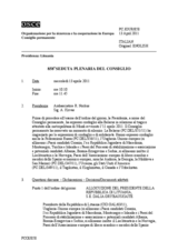 Giornale della 858a Seduta speciale del Consiglio permanente