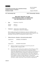 Journal of the 48th Joint Meeting of the Forum for Security Co-operation and the Permanent Council