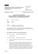 Journal de la 48ème séance commune du Forum pour la coopération en matière de sécurité et du Conseil permanent