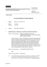 Journal der 632. Plenarsitzung des Forums