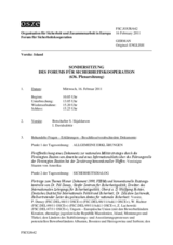 Journal der 636. Plenarsitzung des Forums